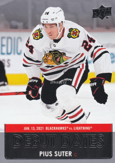 2021-22 UD Series 1 - Pius Suter - Debut Dates