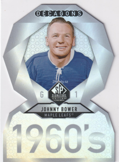 2020-21 UD SP Signature Edition Legends - Johnny Bower - Decagons
