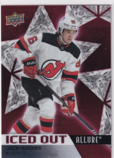 2021-22 UD Allure - Jack Hughes - Iced Out