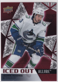 2021-22 UD Allure - Quinn Hughes - Iced Out