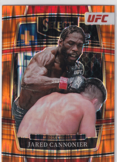 2022 Panini Select UFC - Jared Cannonier - Orange Flash Prizm