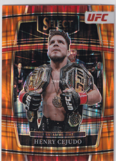 2022 Panini Select UFC - Henry Cejudo - Orange Flash Prizm