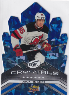 2021-22 UD Ice - Jack Hughes - Ice Crystals