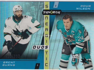 2021-22 UD Synergy - Brent Burns; Doug Wilson - Synergistic Duos /899
