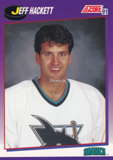 1991-92 Score - Jeff Hackett (American)