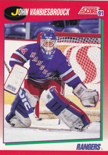 1991-92 Score - John Vanbiesbrouck (English)