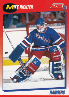 1991-92 Score - Mike Richter (French)
