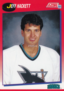 1991-92 Score - Jeff Hackett (French)