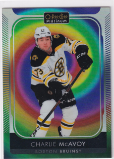 2021-22 UD O-Pee-Chee Platinum - Charlie McAvoy - Rainbow Color Wheel