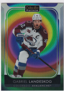 2021-22 UD O-Pee-Chee Platinum - Gabriel Landeskog - Rainbow Color Wheel