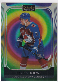2021-22 UD O-Pee-Chee Platinum - Devon Toews - Rainbow Color Wheel