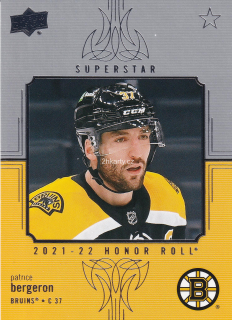 2021-22 UD Series 1 - Patrice Bergeron - Honor Roll