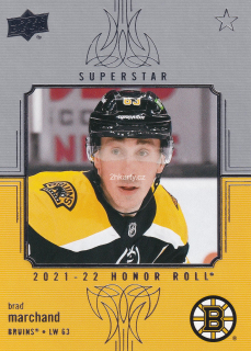 2021-22 UD Series 1 - Brad Marchand - Honor Roll