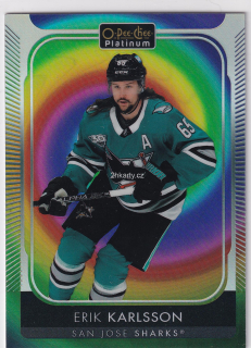 2021-22 UD O-Pee-Chee Platinum - Erik Karlsson - Rainbow Color Wheel