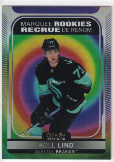 2021-22 UD O-Pee-Chee Platinum - Kole Lind - Marquee Rookies Rainbow Color Wheel