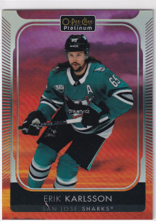 2021-22 UD O-Pee-Chee Platinum - Erik Karlsson - Sunset