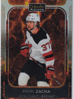 2021-22 UD O-Pee-Chee Platinum - Pavel Zacha - Hot Magma /499