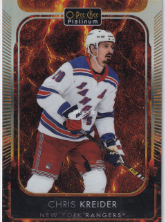 2021-22 UD O-Pee-Chee Platinum - Chris Kreider - Hot Magma /499
