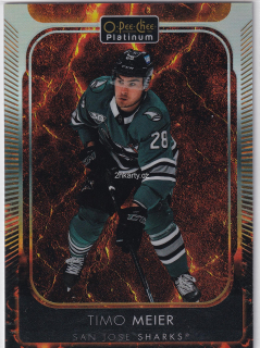 2021-22 UD O-Pee-Chee Platinum - Timo Meier - Hot Magma /499