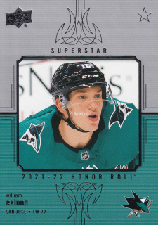 2021-22 UD Series 2 - William Eklund - Honor Roll