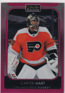 2021-22 UD O-Pee-Chee Platinum - Carter Hart - Matte Pink
