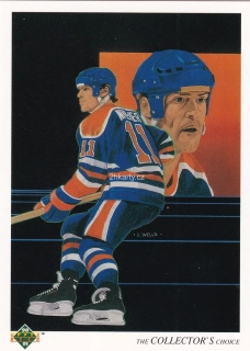 1990-91 UD Series - Mark Messier - Edmonton Oilers Checklist