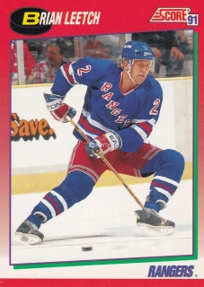 1991-92 Score - Brian Leetch (English)