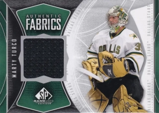 2009-10 UD SP Game Used - Marty Turco - Authentic Fabrics