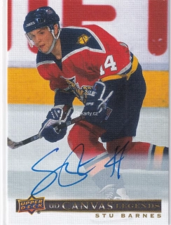 2020-21 UD SP Signature Edition Legends - Stu Barnes - Canvas Legends Autographs