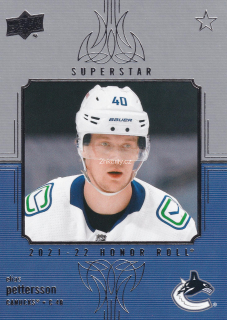 2021-22 UD Series 1 - Elias Pettersson - Honor Roll
