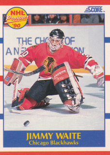 1990-91 Score - Jimmy Waite - NHL Prospect (English)