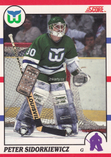 1990-91 Score - Peter Sidorkiewicz (French)
