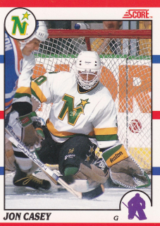 1990-91 Score - Jon Casey (French)