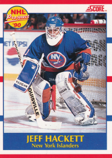 1990-91 Score - Jeff Hackett - NHL Prospect (French)
