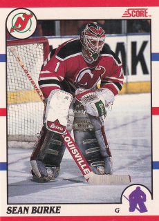 1990-91 Score - Sean Burke (French)