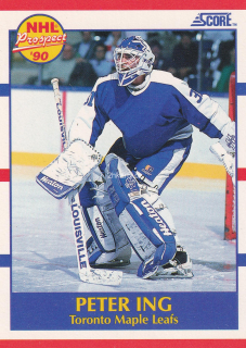 1990-91 Score - Peter Ing - NHL Prospect (English)
