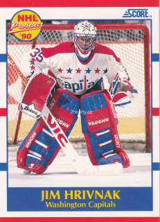 1990-91 Score - Jim Hrivnak - NHL Prospect (English)