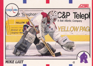 1990-91 Score - Mike Liut (French)