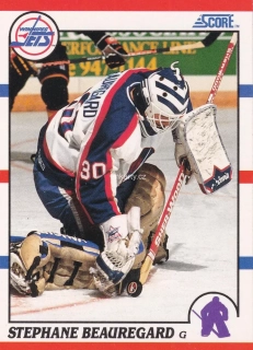 1990-91 Score - Stephane Beauregard (English)