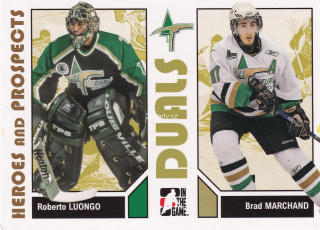 2007-08 ITG Heroes and Prospects - Roberto Luongo, Brad Marchand - Duals