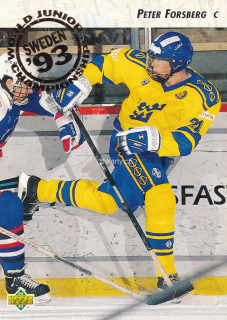 1992-93 UD Series - Peter Forsberg - World Junior Championship