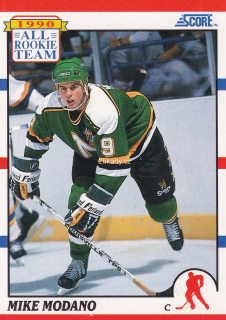 1990-91 Score - Mike Modano - All Rookie Team