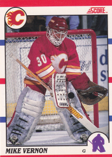 1990-91 Score - Mike Vernon (French)