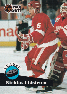 1991-92 Pro Set - Nicklas Lidstrom - Leader
