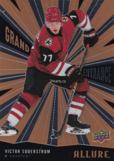 2020-21 UD Allure - Victor Soderstrom - Grand Entrance