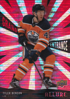 2020-21 UD Allure - Tyler Benson - Grand Entrance Red