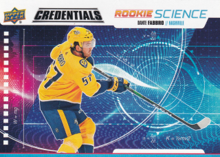 2019-20 UD Credentials - Dante Fabbro - Rookie Science