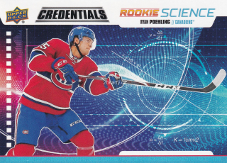 2019-20 UD Credentials - Ryan Poehling - Rookie Science
