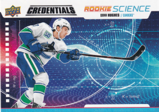 2019-20 UD Credentials - Quinn Hughes - Rookie Science