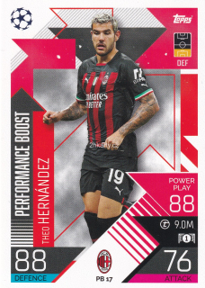 2022-23 Topps Match Attax UCL - Theo Hernandez - Performance Boost